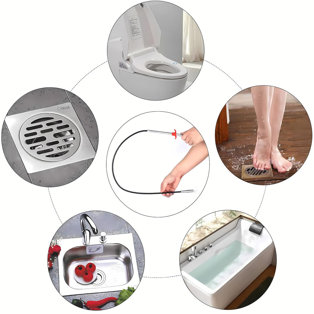Drain Snake Clog Remover Cleaning Tool