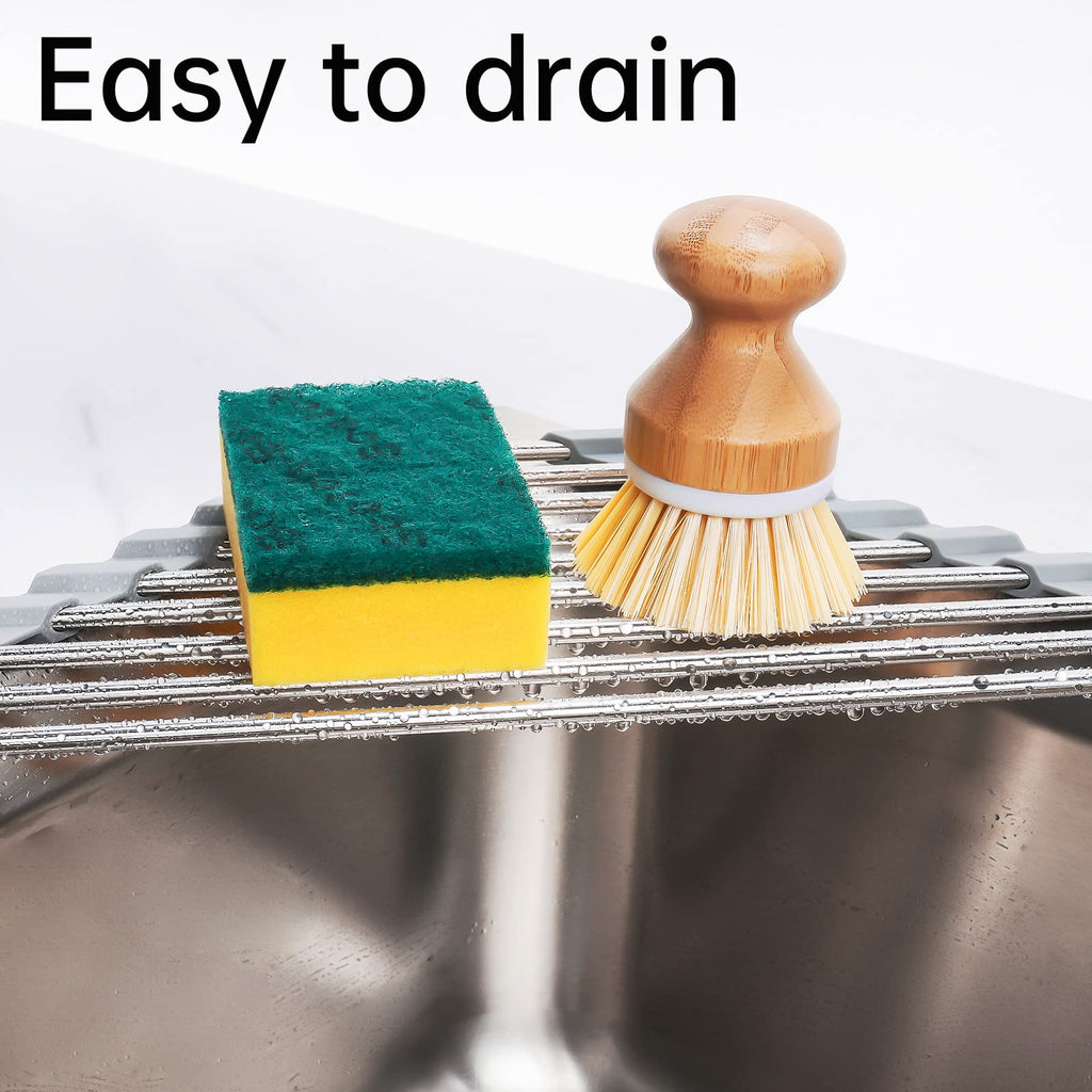Triangle Roll-Up Dish Drying Rack