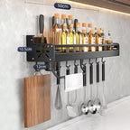 Metal Kitchen Shelf No-Drill Drain Rack