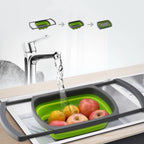 Collapsible Over Sink Colander Strainer