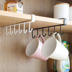 Multi-Purpose 6-Hook Under Shelf Organizer