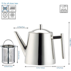 Stainless Steel Tea Pot with Removable Infuser