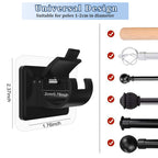 Self Adhesive No Drill Adjustable Curtain Rod Holder Hooks 8PCS