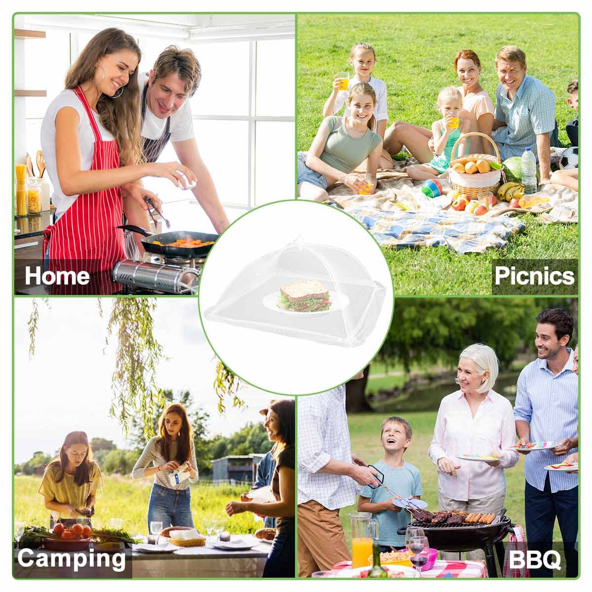 Large Food Cover, 6 Pack Mesh Food Tent