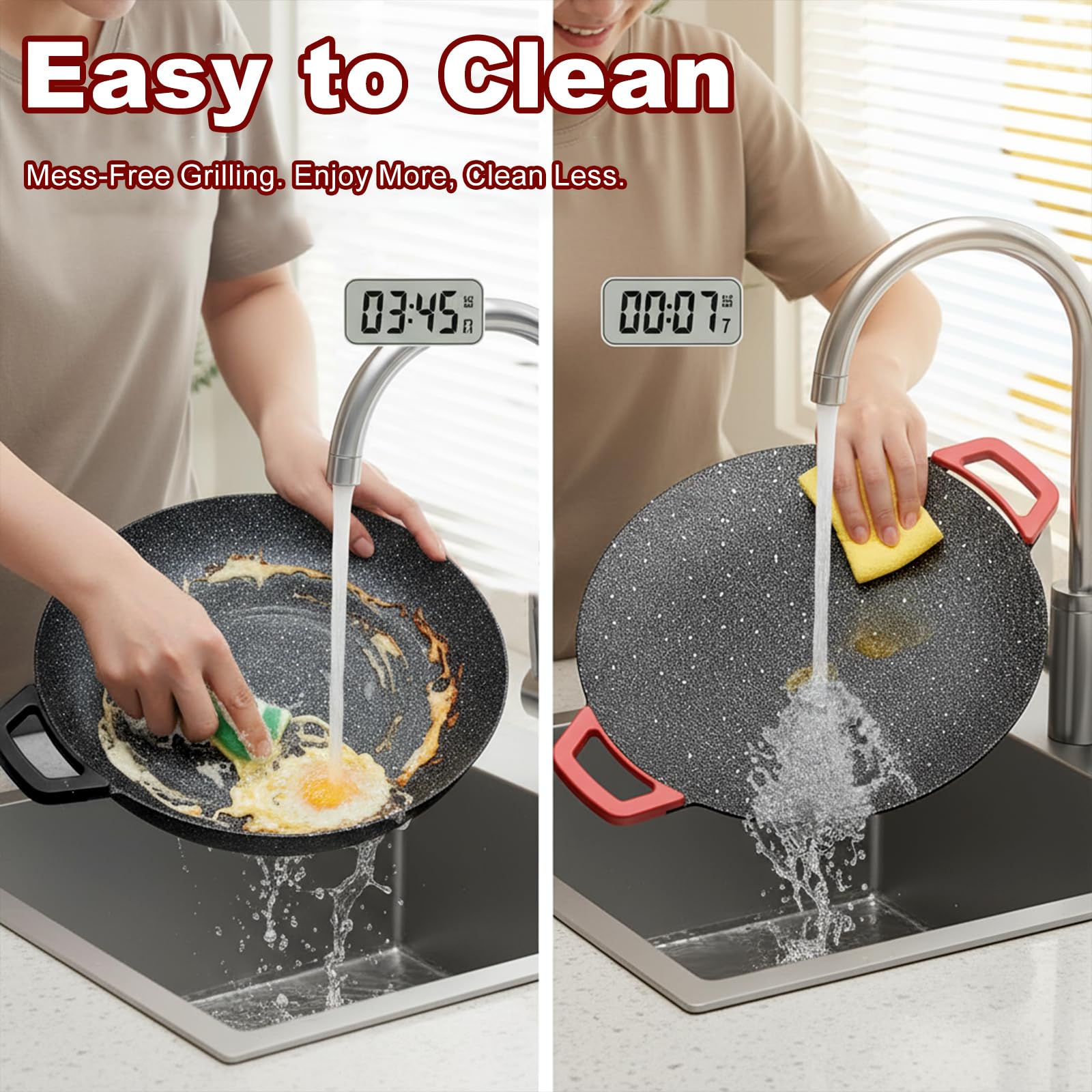Electric Smokeless Indoor Grill Nonstick Griddle