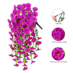 Artificial Morning Glory Hanging Vine Flowers (1 Set 3PCS)