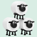 Funny Sheep Toilet Paper Holder Stand 3pcs