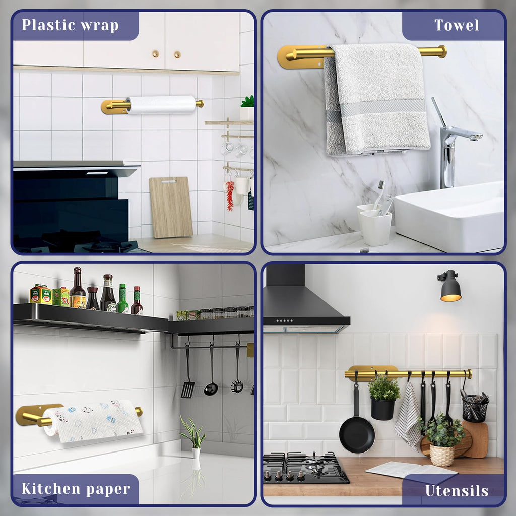 Stainless Steel Under Cabinet Paper Towel Holder
