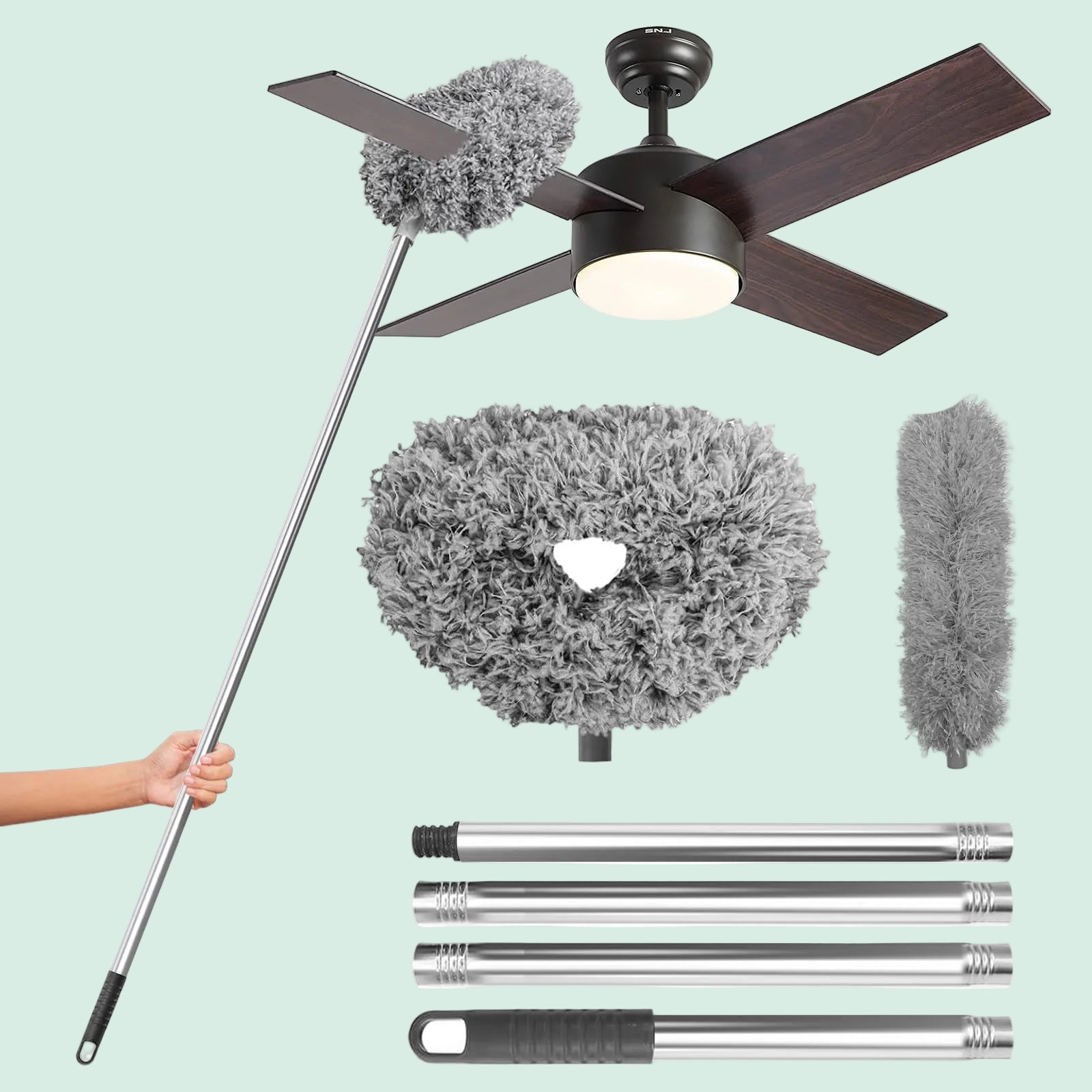 Extendable Feather Duster for Home Cleaning