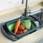 Collapsible Over Sink Colander Strainer