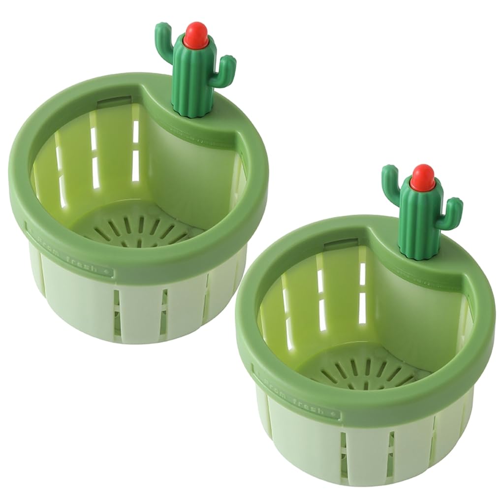 2PCS Cactus Kitchen Sink Drain Strainer Basket