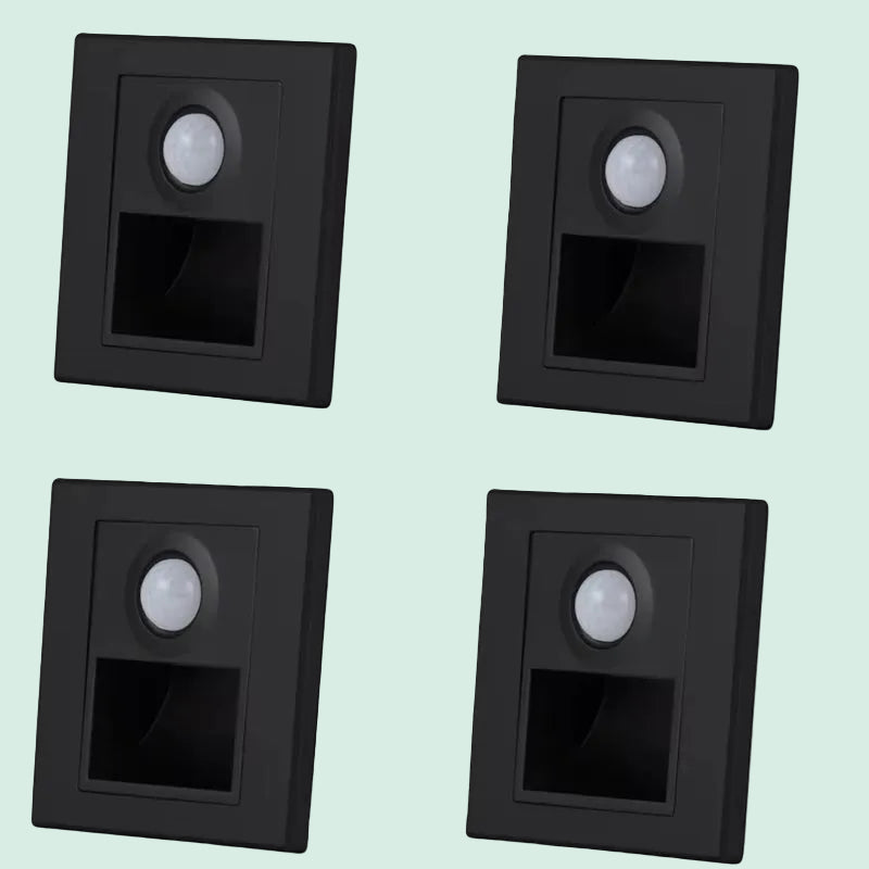 LED Motion Sensor Night Light Recessed Wall Lamp