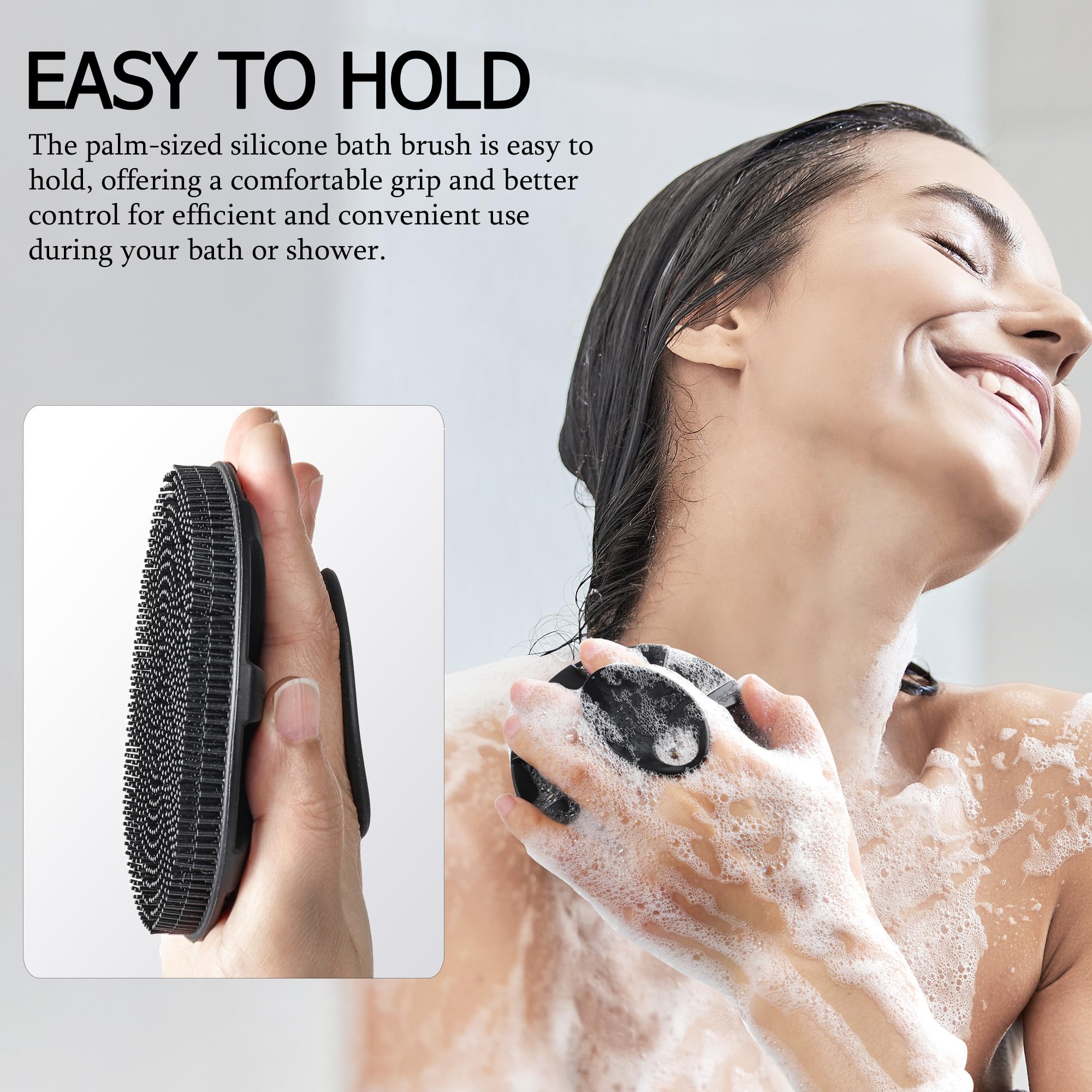 Soft Silicone Body Scrubber Shower Brush