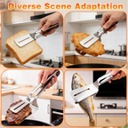 Stainless Steel BBQ Tongs Multifunctional Cooking Tool