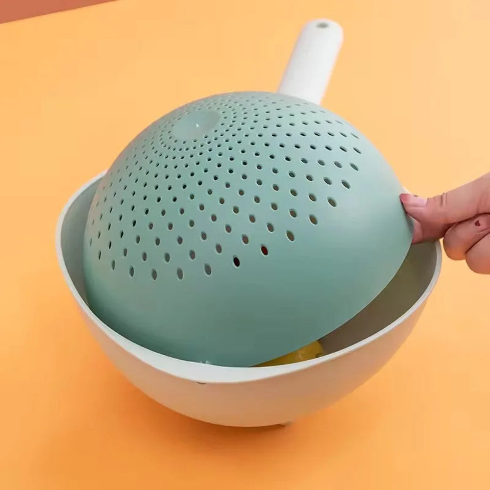 Double Drainer Basket With Handle
