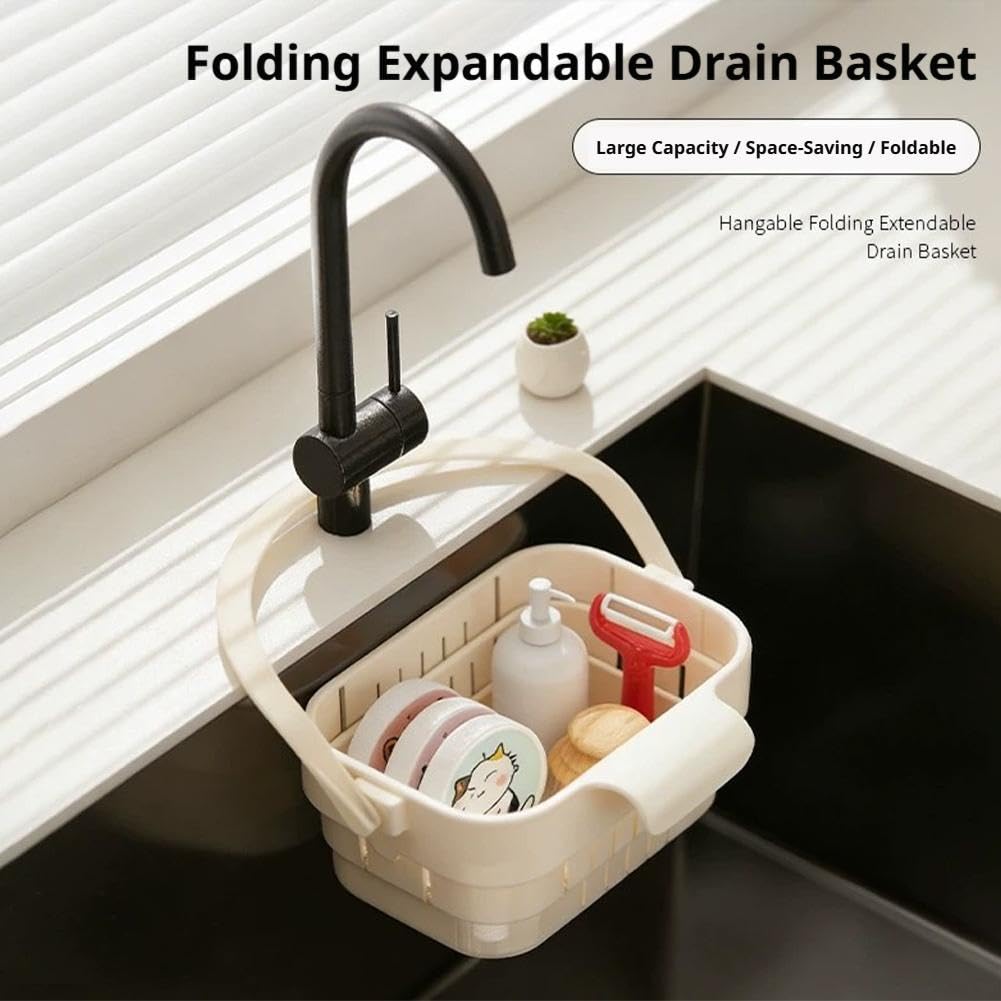 Upgrade Foldable Hanging Sink Drain Basket