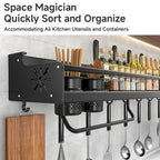 Metal Kitchen Shelf No-Drill Drain Rack