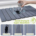 Large Stone Dish Drying Mat for Kitchen Counter