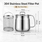 Stainless Steel Deep Fryer Pot with Basket & Strainer