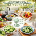 7PCS Salad Spinner Vegetable Washer & Chopper Set