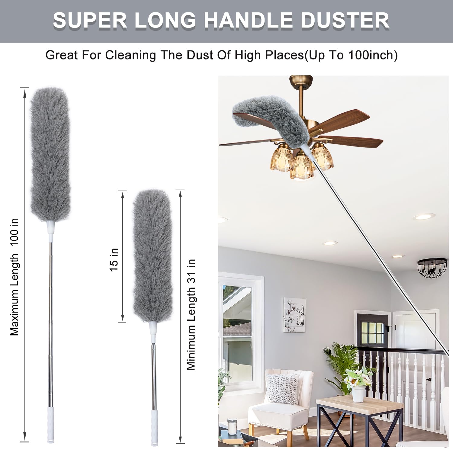 Bendable & Extendable Fan Ceiling Duster