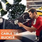 100PCS Reusable Nylon Cable Tie Buckles