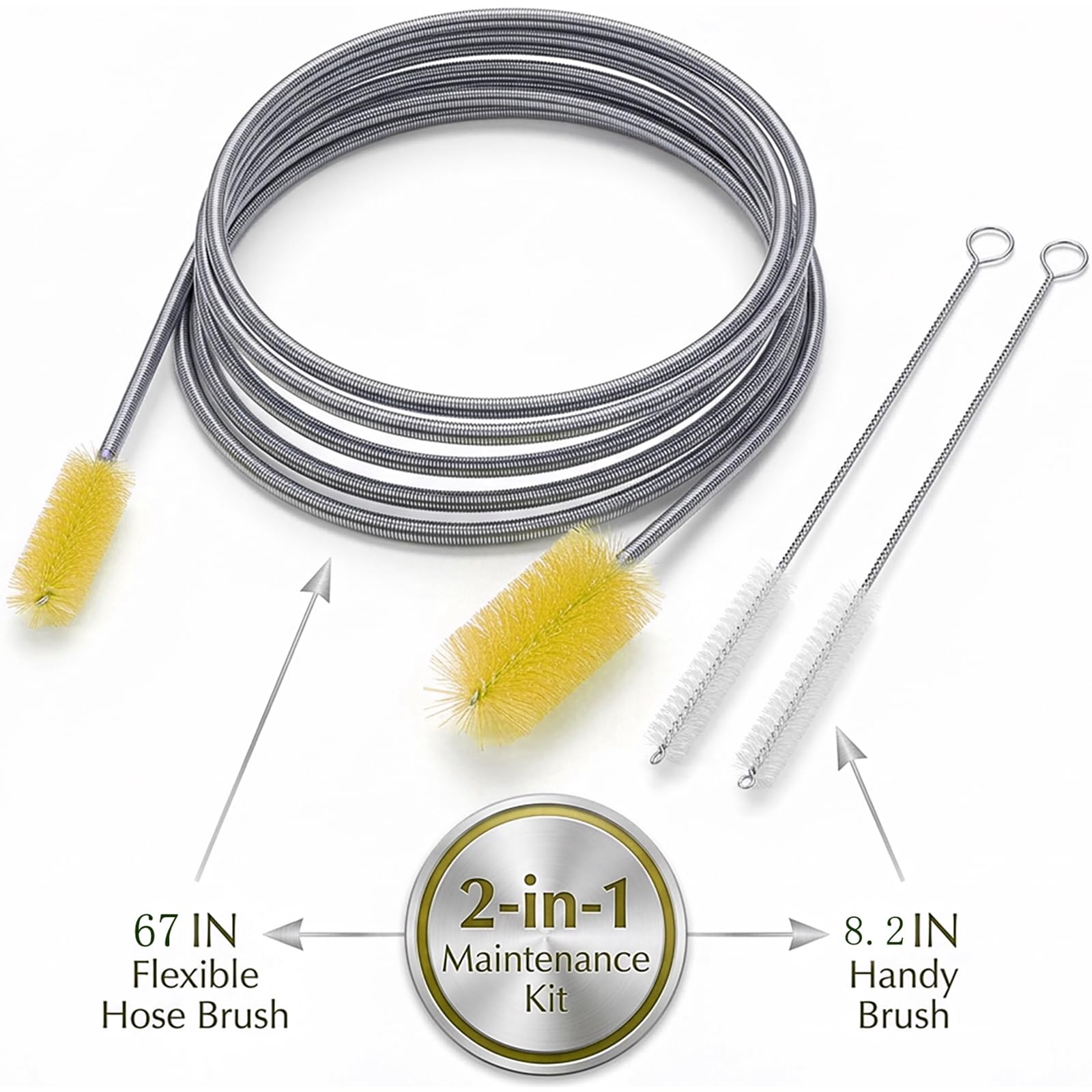 67" Flexible Drain Brush Set