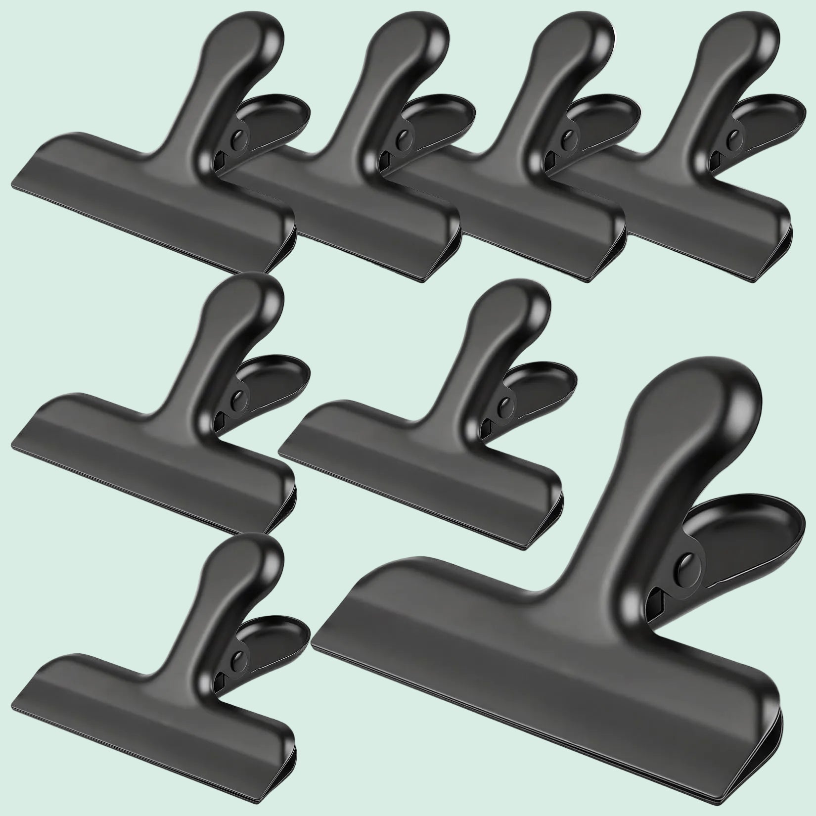 8PCS Stainless Steel Chip Bag Clips Airtight Food Sealing Clips