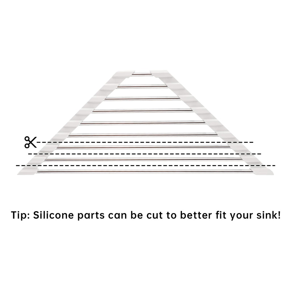 Triangle Roll-Up Dish Drying Rack