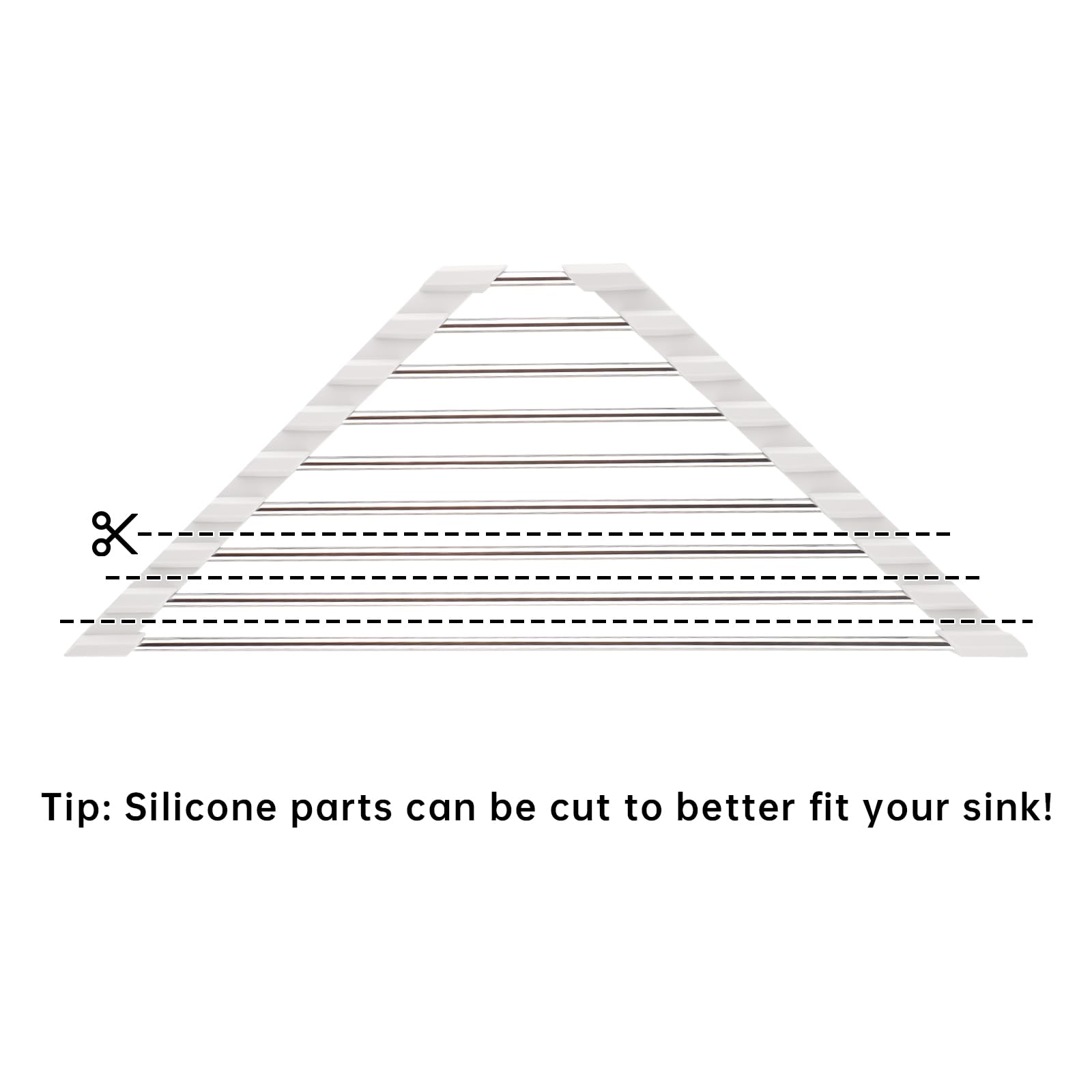 Triangle Roll-Up Dish Drying Rack