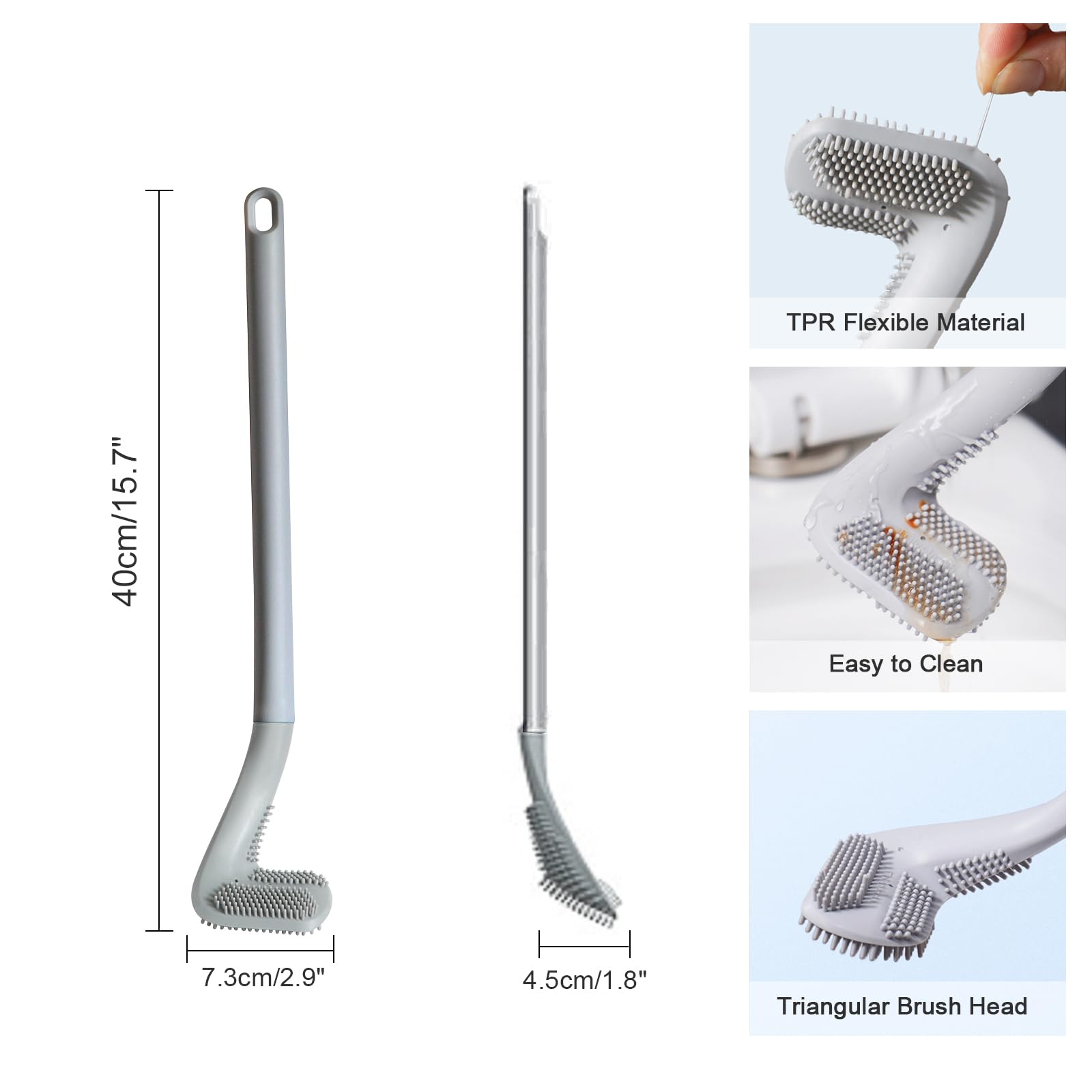 Toilet Cleaning Silicone Brush