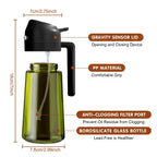 2-in-1 Olive Oil Sprayer & Dispenser Bottle