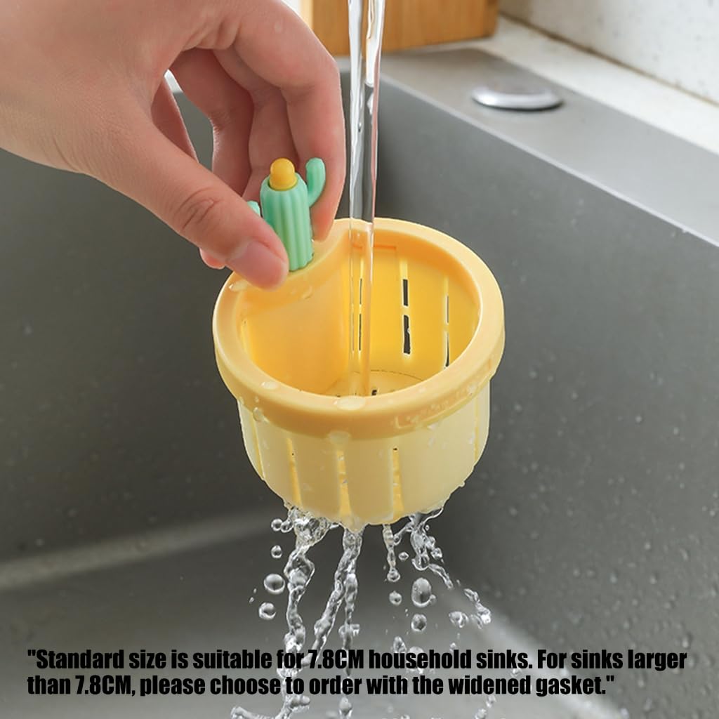 2PCS Cactus Kitchen Sink Drain Strainer Basket