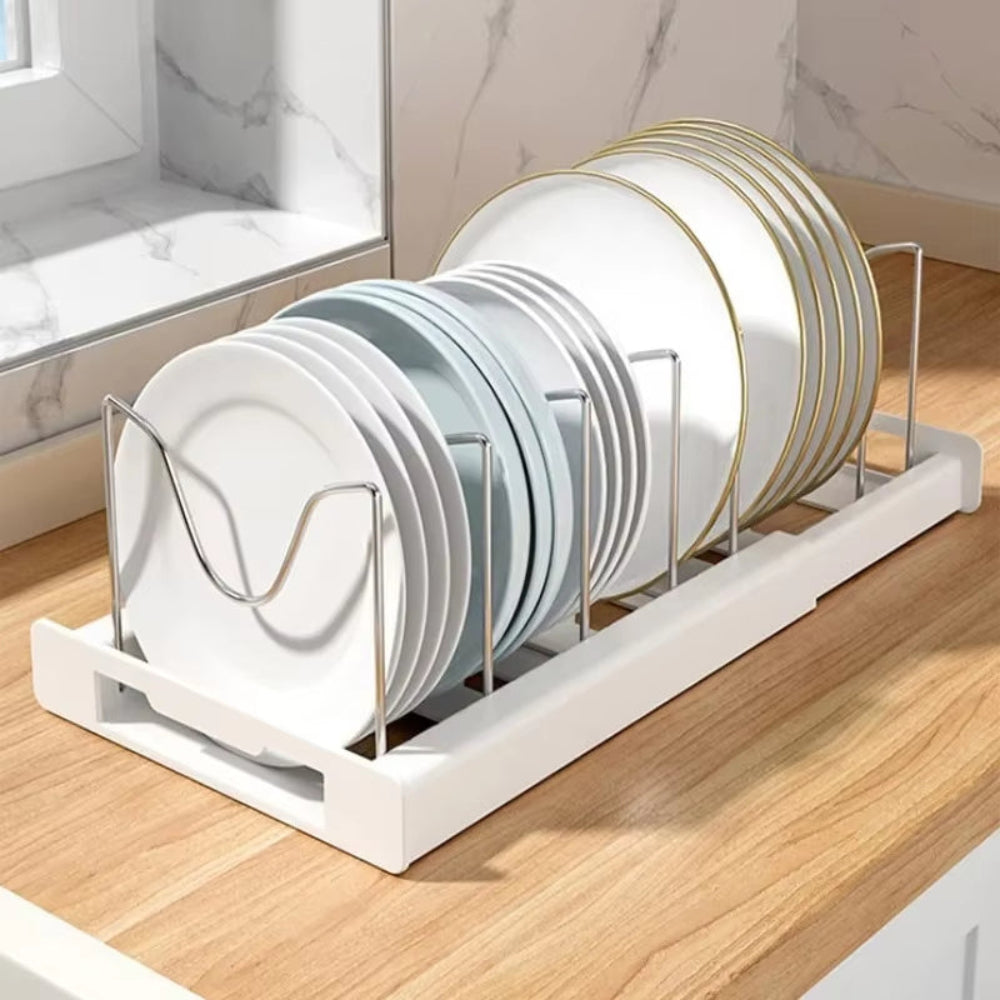 Expandable Pot Organizer Rack for Pots Pans & Lids