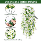 Artificial Morning Glory Hanging Vine Flowers (1 Set 3PCS)