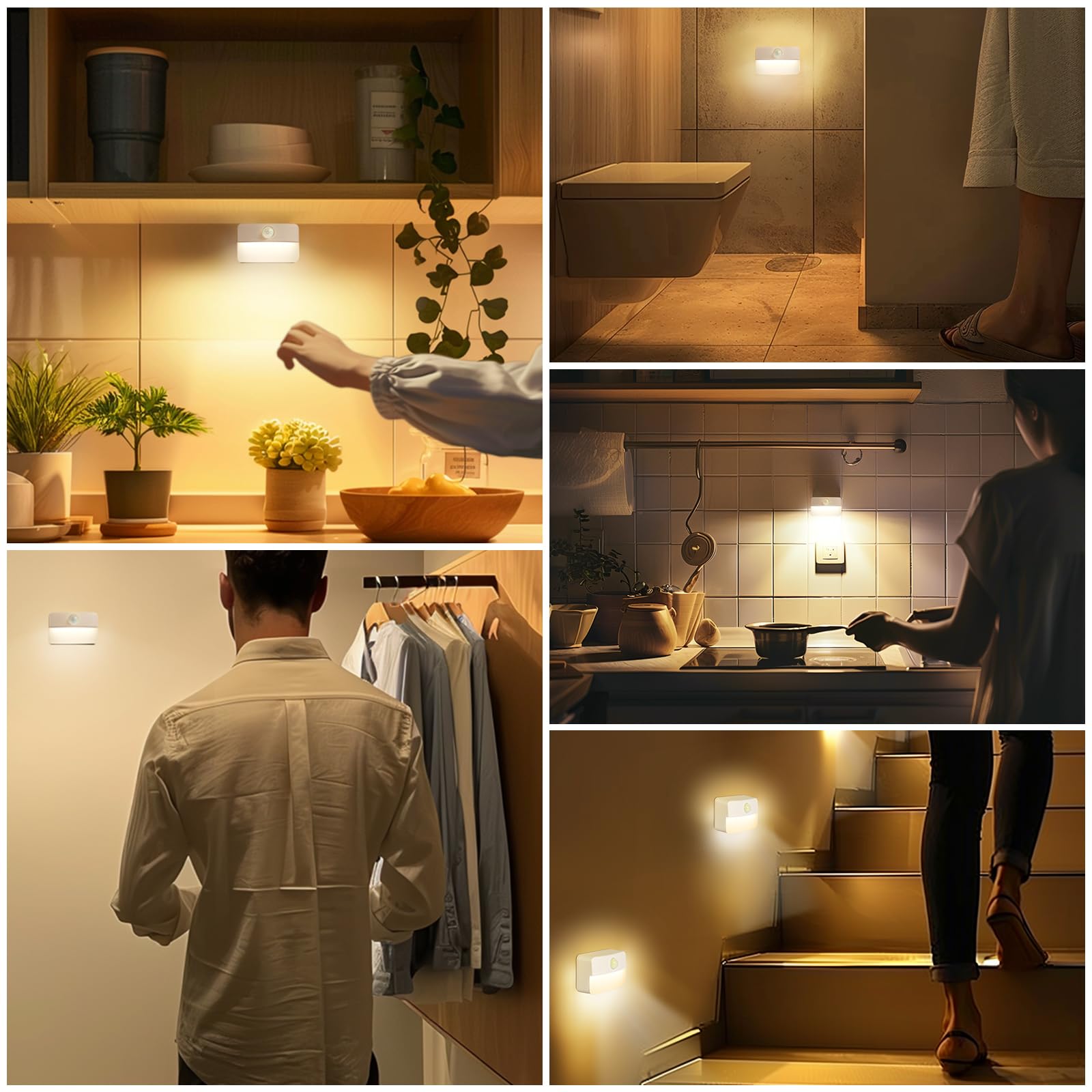 Motion Sensor Stair Light for Indoor (3PCS)