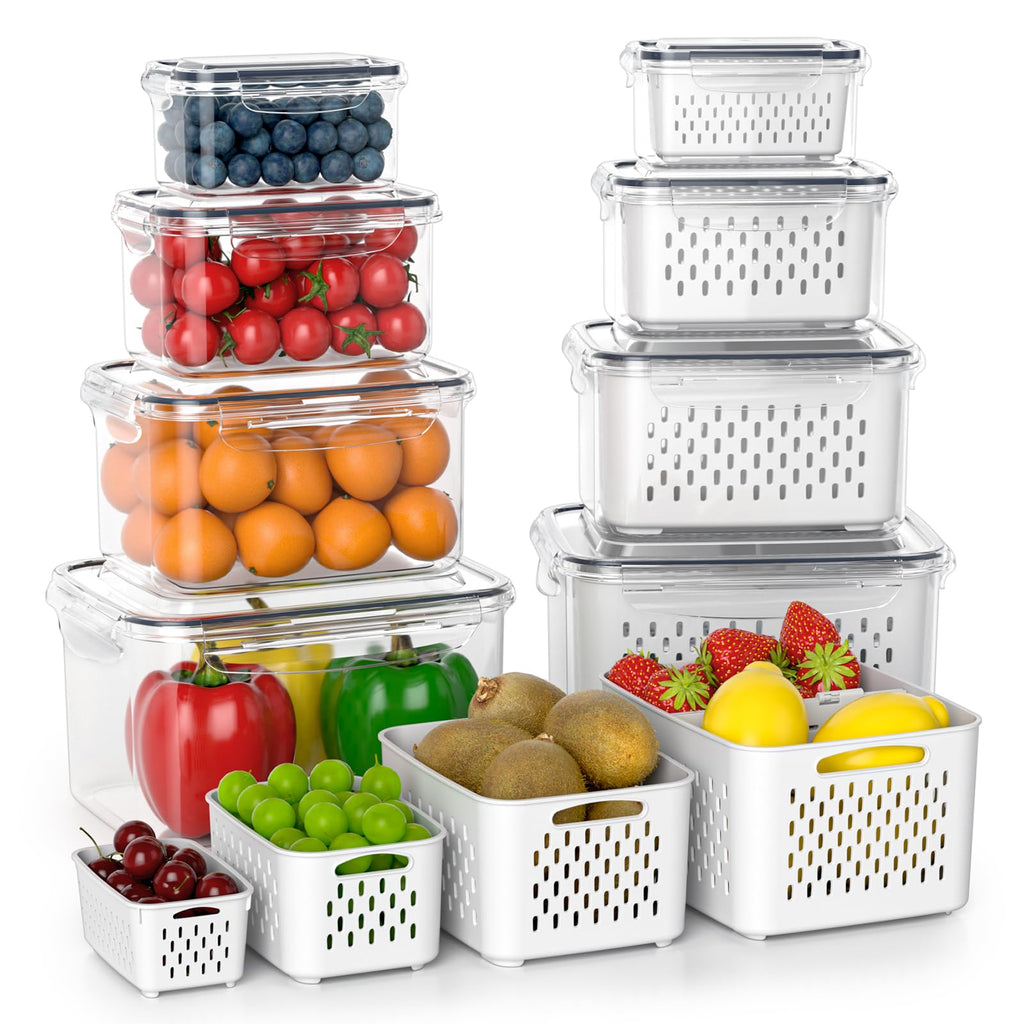 8PCS Fruit Storage Containers for Fridge