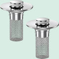 2-Pack Bathroom Sink Stopper & Hair Catcher