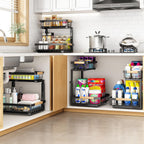 Adjustable 2 Tier Under Sink Storage Organizer