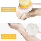 Long Handle Soft Body Shower Brush