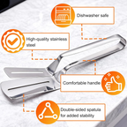 Stainless Steel BBQ Tongs Multifunctional Cooking Tool