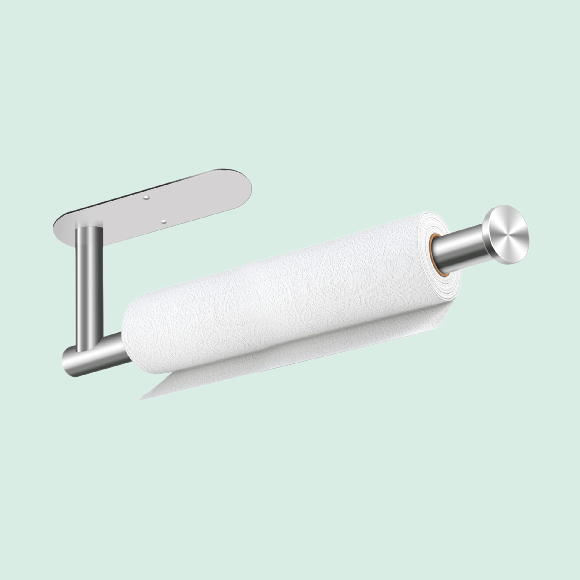 Stainless Steel Under Cabinet Paper Towel Holder