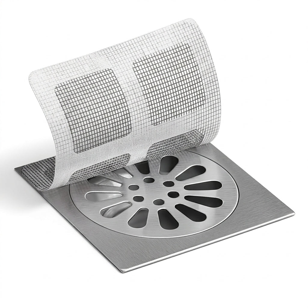 Shower Drain Hair Catcher Mesh Stickers