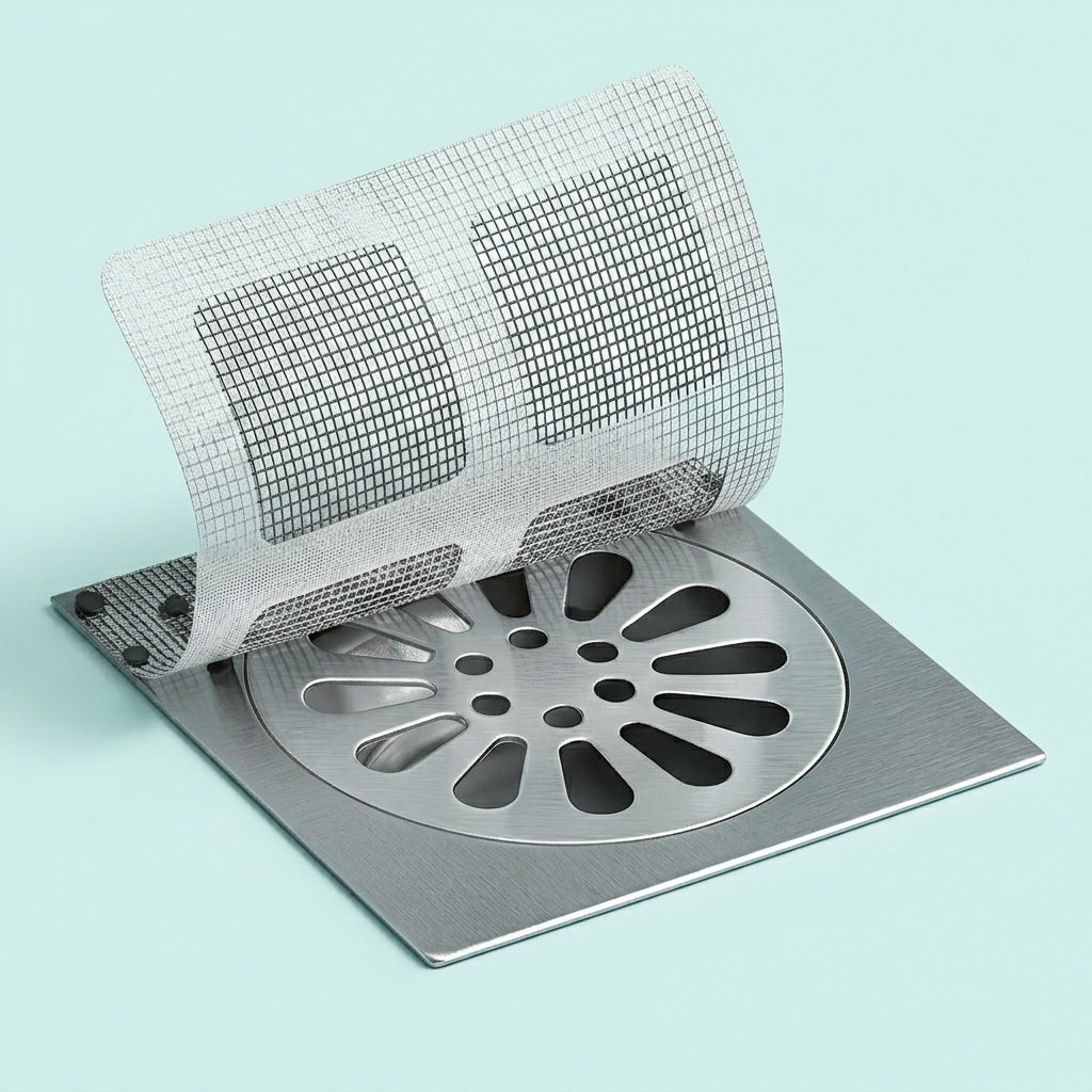 Shower Drain Hair Catcher Mesh Stickers