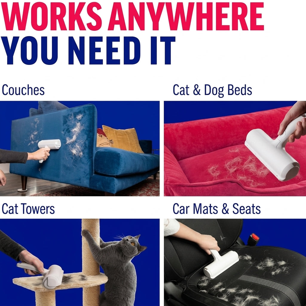 Lint Remover Brush for Couch, Carpet, Furniture and Car Seats