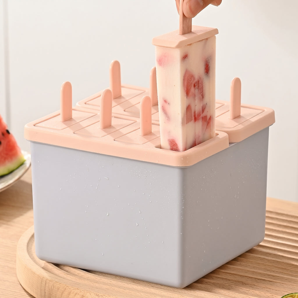 Popsicle Mold with Lid Homemade Ice Cream Maker