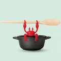 Red The Crab Silicone Utensil Rest