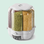 Rotating Rice Dispenser Food Storage Container