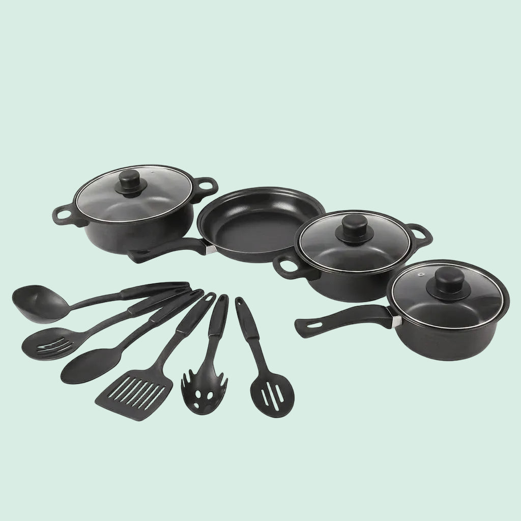 Nonstick Cookware Set with Utensils (13-Piece)