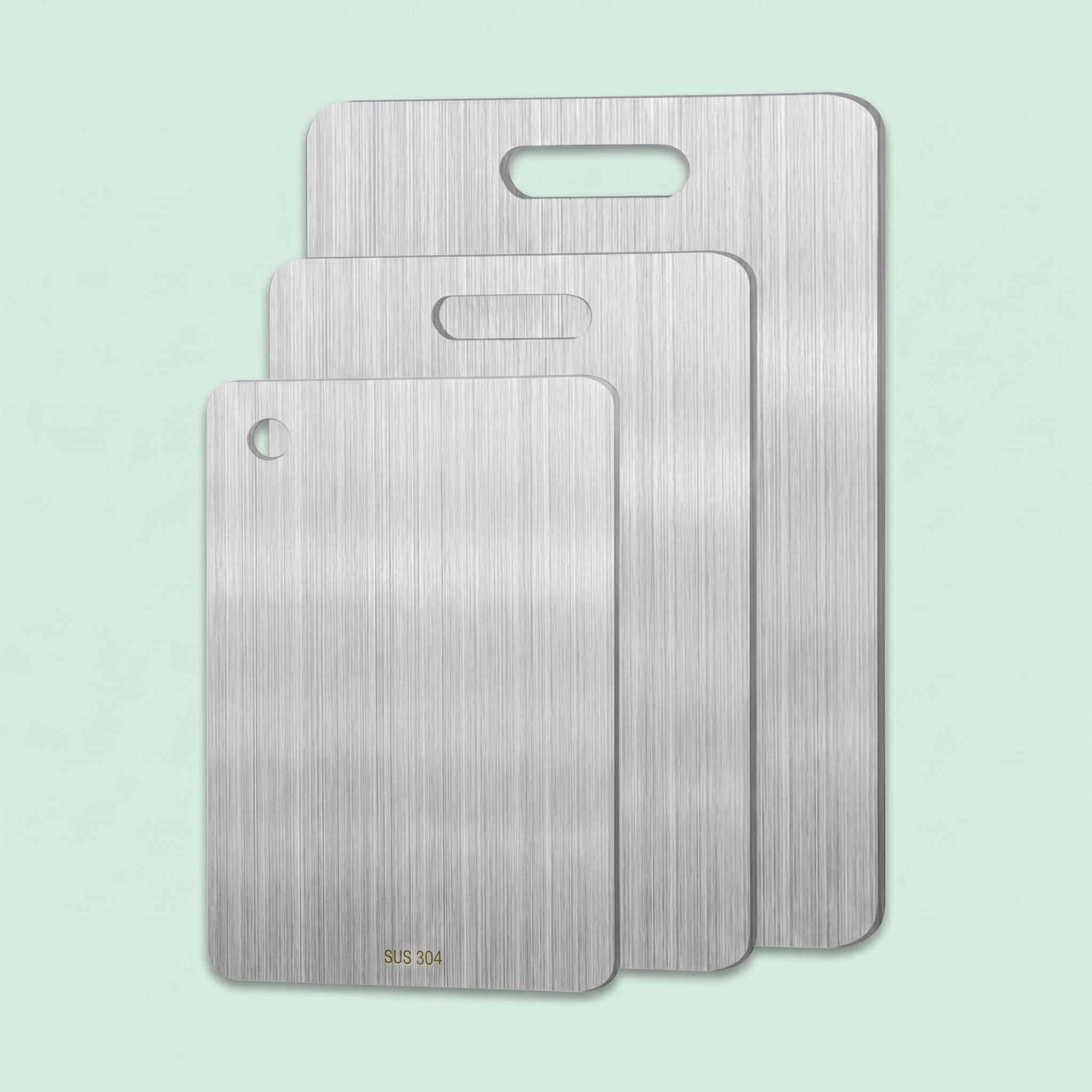 3PCS Stainless Steel Cutting Board Set for Kitchen